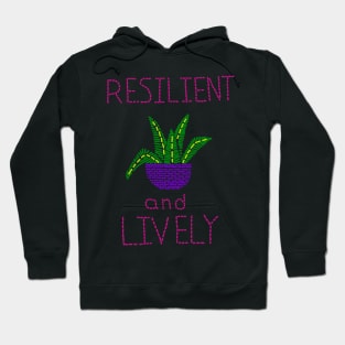 Embroidered Resilient and Lively Hoodie